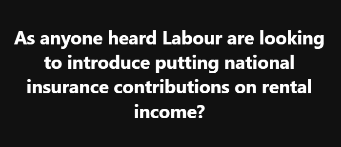 national insurance rental income UK 2025