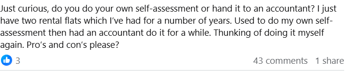 landlord self-assessment vs accountant UK 2025
