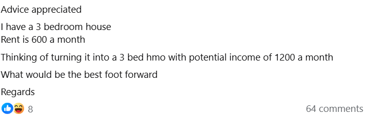 HMO conversion 3 bed house UK 2025